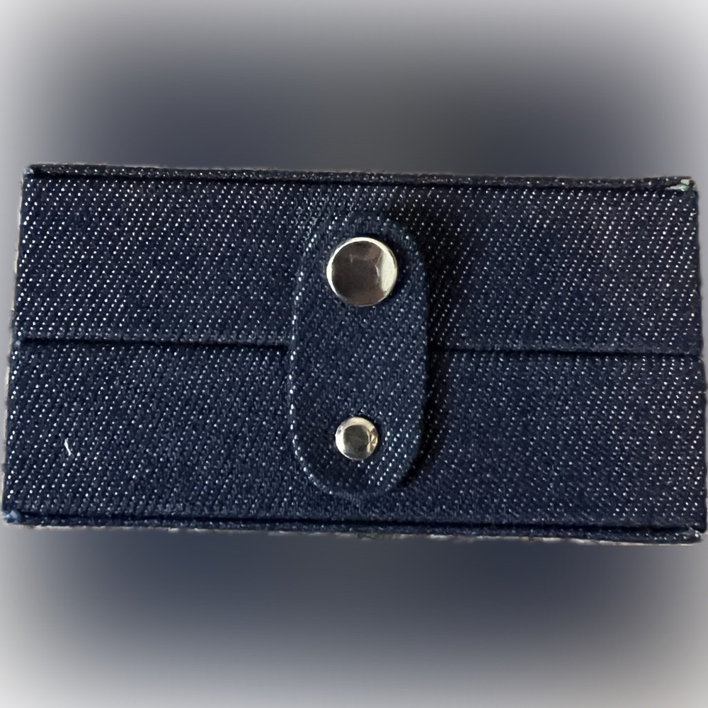 ❌Victoria's Secret Jewelry Box Denim Purse Shaped Organizer Travel Jewelry Case - Picture 3 of 8